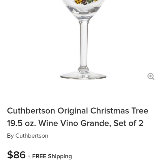 CUTHBERTSON Orignal 11oz Christmas Wine Glasses 1 set Left of 4 For This… - Picture 9 of 9